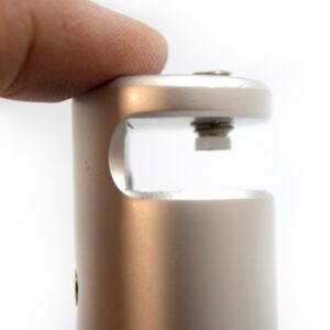 Pack 4x Unidades Afastadores Alumínio Cinza s/ Furação 25x37